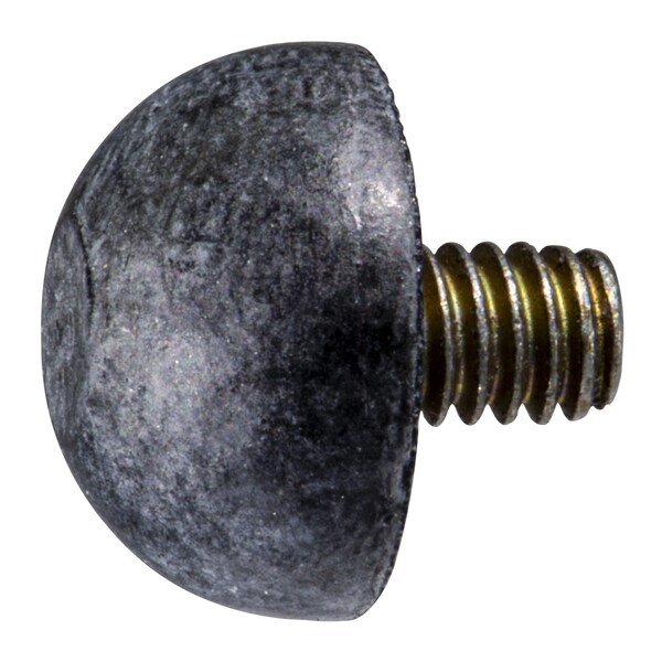 Midwest Fastener #8-32 x 1/2" Rubber Coarse Thread Male Spherical Bumper Mount 4PK 930863 - main